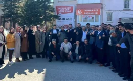 Yeniden Refah Partisi Malatya Büyükşehir Belediye Başkan Adayı Bilal Yıldırım, Yazıhan ilçesinde seçim ofisi açılışına katıldı