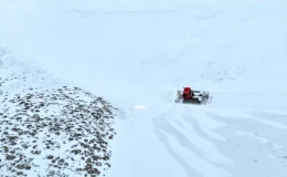 Erciyes’te Gece Mesaisi: Pistler Kayakseverler İçin Hazır Ediliyor